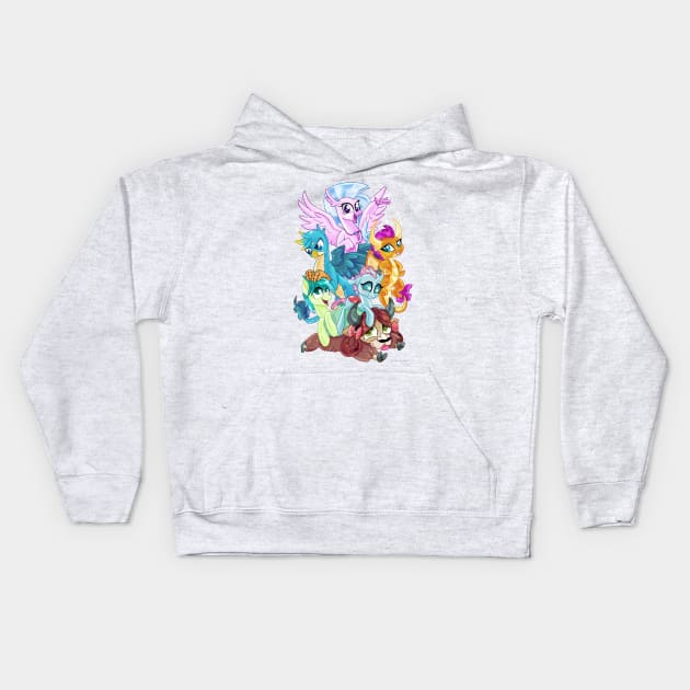 Student Six Kids Hoodie by SophieScruggs